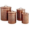 Nusteel Nusteel TG-916AC-2 2 qt. Etched Antique Copper Canister TG-916AC-2